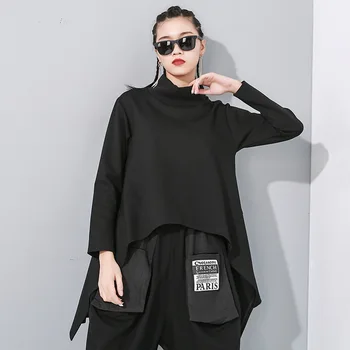 Solid Color Turtleneck Irregular Hem Pullover Sweatshirt Women Streetwear Big Size Fashion Tops 2020 New Spring PC830
Solid Color Turtleneck Irregular Hem Pullover Sweatshirt Women Streetwear Big Size Fashion Tops 2020 New Spring PC830
