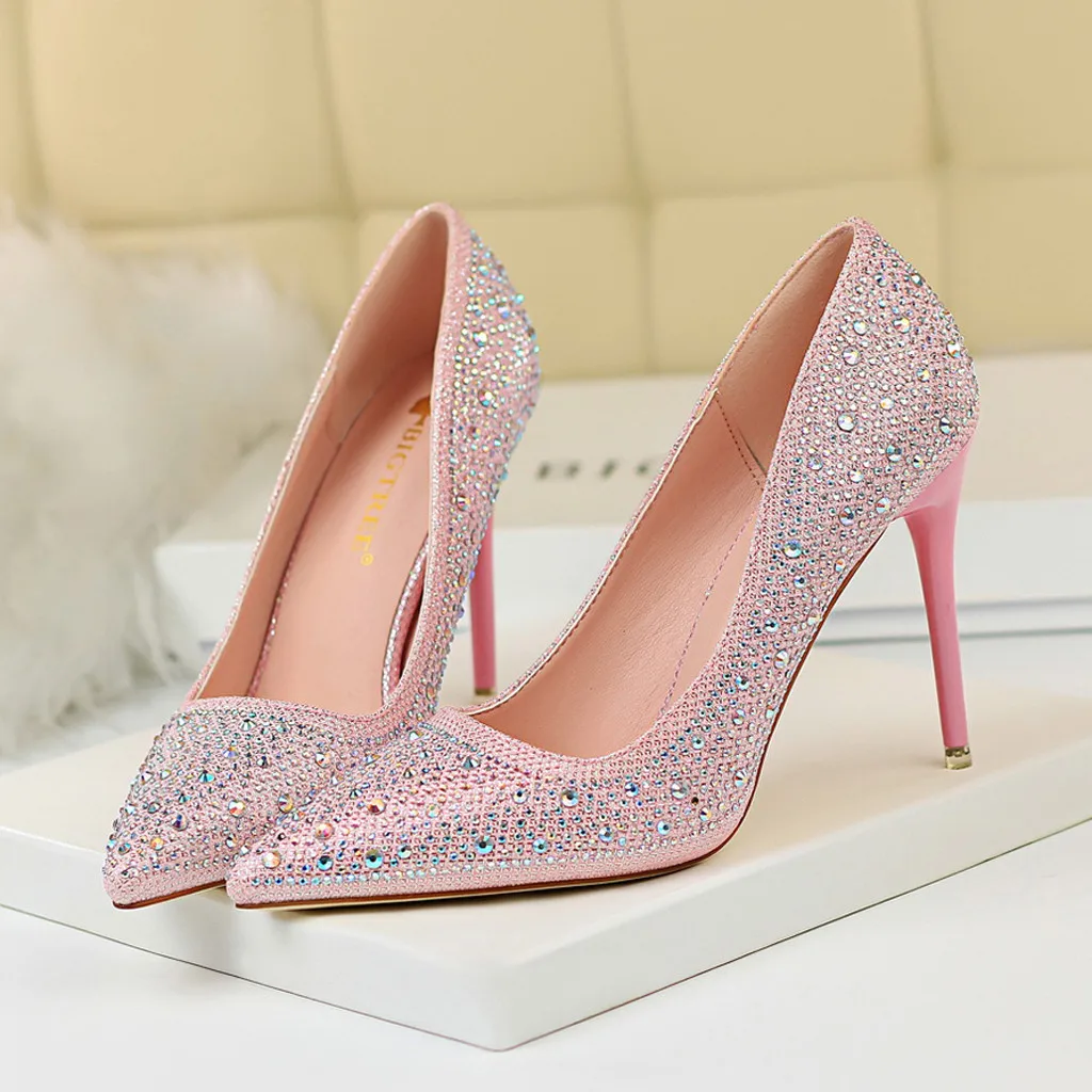 Women Pumps Bling High Heels Women Shoes Fashion Wedding Shoes Pointed Toe Sexy High Heels sapato feminino de salto fino#N3
Women Pumps Bling High Heels Women Shoes Fashion Wedding Shoes Pointed Toe Sexy High Heels sapato feminino de salto fino#N3