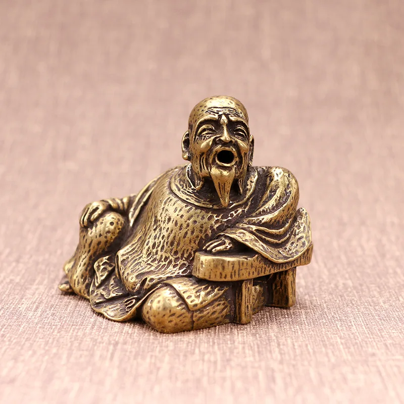 Pure Copper Old Man Back Flow Incense Burner Miniature Figurines Home Decoration Ornaments Incense Holder Smoked Tea Room Crafts
Pure Copper Old Man Back Flow Incense Burner Miniature Figurines Home Decoration Ornaments Incense Holder Smoked Tea Room Crafts
