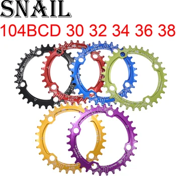 SNAIL Chain Ring 104 BCD Round 30t 32t 34t 36t 38t tooth Narrow Wide Ultralight Tooth Plate MTB Mountain Bike 104BCD Chain Wheel
SNAIL Chain Ring 104 BCD Round 30t 32t 34t 36t 38t tooth Narrow Wide Ultralight Tooth Plate MTB Mountain Bike 104BCD Chain Wheel