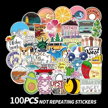 100Pcs/pack Fresh Simple Cartoon Stickers Waterproof Vinly Decals Skateboard Luggage Phone Laptop Fridge Stickers
100Pcs/pack Fresh Simple Cartoon Stickers Waterproof Vinly Decals Skateboard Luggage Phone Laptop Fridge Stickers