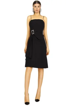 Fashion sexy socialite high-end temperament condole belt back and chest sash diamond belt small black dress robe été femme
Fashion sexy socialite high-end temperament condole belt back and chest sash diamond belt small black dress robe été femme
