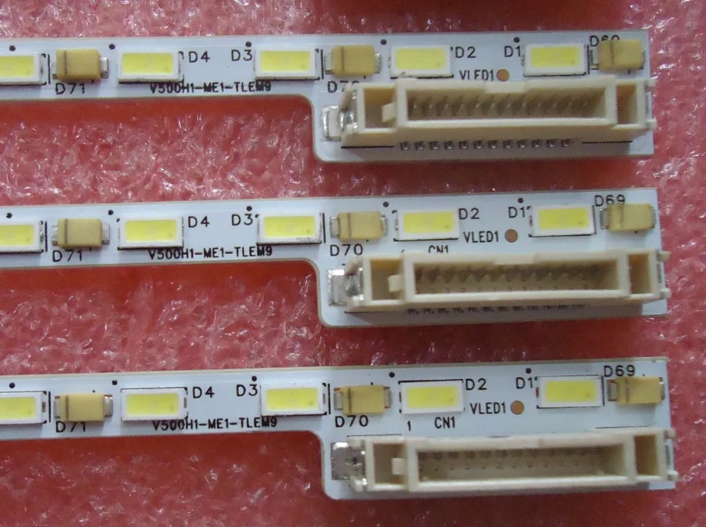 50E510E LE50A5000 50DU6000 LED strip V500H1-ME1-TLEM9 for V500HJ1-ME1 1 piece 68LED 623MM*4.0mm*1.2mm
50E510E LE50A5000 50DU6000 LED strip V500H1-ME1-TLEM9 for V500HJ1-ME1 1 piece 68LED 623MM*4.0mm*1.2mm