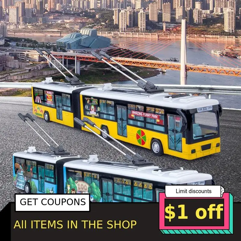 Diecasts Toy Vehicles 1/48 Alloy Double-section Bus Bus Tram Model Sound And Light Return Live Voice Model Toy Toys For Children
Diecasts Toy Vehicles 1/48 Alloy Double-section Bus Bus Tram Model Sound And Light Return Live Voice Model Toy Toys For Children