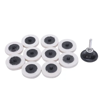 10 + 1 Bracket 2 Inch Compression Wool Felt Disc Polishing Pad Wheel For Drilling Power Tools
10 + 1 Bracket 2 Inch Compression Wool Felt Disc Polishing Pad Wheel For Drilling Power Tools
