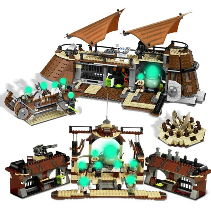 05090 Compatible Legoing Star Wars 6210 Jabba Sail Barge Model Building Blocks 821 Piece Bricks Boys Birthday Gift Starwars Toy
05090 Compatible Legoing Star Wars 6210 Jabba Sail Barge Model Building Blocks 821 Piece Bricks Boys Birthday Gift Starwars Toy