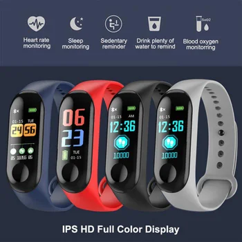 M3 Smart Bracelet 0.96Inch Color Screen Smart Band With Message Reminder Function Sports Fitness Smart Watch With Charge Cable
M3 Smart Bracelet 0.96Inch Color Screen Smart Band With Message Reminder Function Sports Fitness Smart Watch With Charge Cable