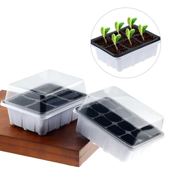6/12 Plastic Nursery Pots Planting Seed Tray Kit Plant Germination Box with Dome and Base Garden Grow Box Gardening Supplies
6/12 Plastic Nursery Pots Planting Seed Tray Kit Plant Germination Box with Dome and Base Garden Grow Box Gardening Supplies