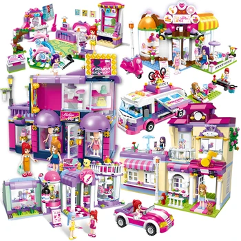 Girls Educational Star House Building Blocks Heartlake Market Bricks Toys For Children Gifts City Lepining Friends Car Model
Girls Educational Star House Building Blocks Heartlake Market Bricks Toys For Children Gifts City Lepining Friends Car Model