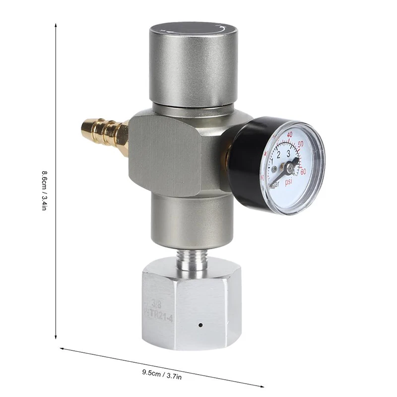 2 In 1 Mini CO2 Gas Regulator Soda Pressure Gauge With Adapter 3/8 To TR21.4 For Sodastream Home Beer Gun Tools
2 In 1 Mini CO2 Gas Regulator Soda Pressure Gauge With Adapter 3/8 To TR21.4 For Sodastream Home Beer Gun Tools