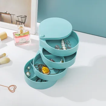 360 Degree Rotation Multilayer Advanced Rotating Plastic Jewelry Box Minimalist Beautiful Multifunctinal Home Storage Box
360 Degree Rotation Multilayer Advanced Rotating Plastic Jewelry Box Minimalist Beautiful Multifunctinal Home Storage Box