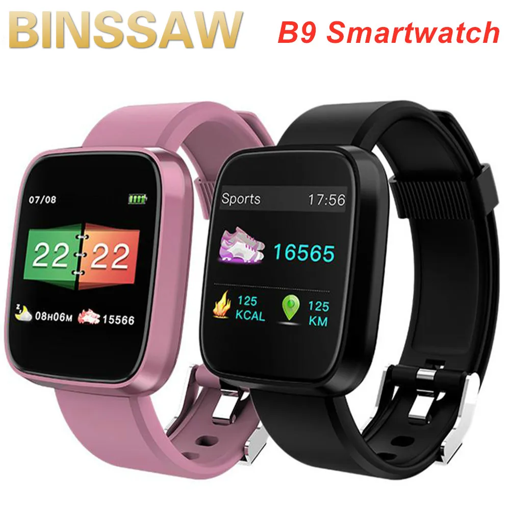 BINSSAW Smart Watch B9 Sleep Monitor Call Reminder Heart Rate Tracker Sport Wristband for Android IOS Phone Relogio Inteligente
BINSSAW Smart Watch B9 Sleep Monitor Call Reminder Heart Rate Tracker Sport Wristband for Android IOS Phone Relogio Inteligente