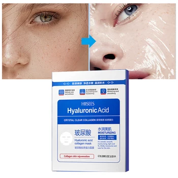 Hyaluronic Acid Collagen Mask 28G/4PCS Hydrating Moisturizing Protein Crystal Anti-Aging Lady Masks With Box Face Skin Care M
Hyaluronic Acid Collagen Mask 28G/4PCS Hydrating Moisturizing Protein Crystal Anti-Aging Lady Masks With Box Face Skin Care M