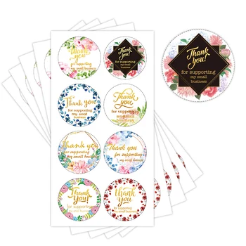 1.5 Inch Flower Thank You Stickers Seal Label with 100Pcs Gold Foil Thank You Sticker Rolls for Store Handmade Packaging Sticker
1.5 Inch Flower Thank You Stickers Seal Label with 100Pcs Gold Foil Thank You Sticker Rolls for Store Handmade Packaging Sticker