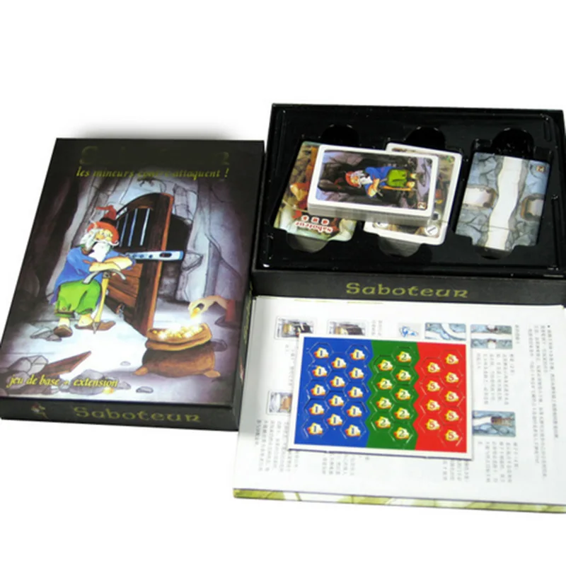 Family Board Game Saboteur Board Game 1+2 Version/Saboteur1 Version Jeu De Funny Board Game With English Instructions
Family Board Game Saboteur Board Game 1+2 Version/Saboteur1 Version Jeu De Funny Board Game With English Instructions