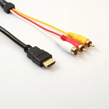 HDMI to RCA Cable HDMI Male to 3RCA AV Composite Male M/M Connector Adapter Cable Cord Transmitter No Signal Conversion Function
HDMI to RCA Cable HDMI Male to 3RCA AV Composite Male M/M Connector Adapter Cable Cord Transmitter No Signal Conversion Function