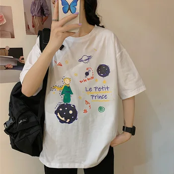 Korean funny printed Loose basic t shirt summer pure cotton Short Sleeve cute T-shirts Women casual white tops tshirt streetwear
Korean funny printed Loose basic t shirt summer pure cotton Short Sleeve cute T-shirts Women casual white tops tshirt streetwear