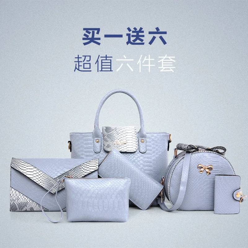 Set Bags2019 New Style Different Size Bags Six Pieces Set Western Style Alligator Print Handbag Shoulder Bag
Set Bags2019 New Style Different Size Bags Six Pieces Set Western Style Alligator Print Handbag Shoulder Bag