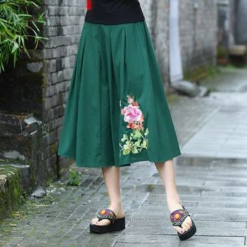 KYQIAO green skirts womens autumn winter original design long green black embroidery a-line skirt boho skirt
KYQIAO green skirts womens autumn winter original design long green black embroidery a-line skirt boho skirt