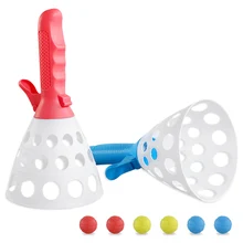 2pcs Catch Launcher Baskets w/ 6 Balls Interactive Catch Ball Game Interactive Pop and Catch Ball Game for Kids Age 3+
2pcs Catch Launcher Baskets w/ 6 Balls Interactive Catch Ball Game Interactive Pop and Catch Ball Game for Kids Age 3+