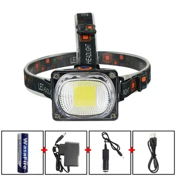 Rechargeable COB Headlight White/Red/Green Light Led Headlamp Waterproof 18650 Head Torch Light for Hunting Night Fishing
Rechargeable COB Headlight White/Red/Green Light Led Headlamp Waterproof 18650 Head Torch Light for Hunting Night Fishing
