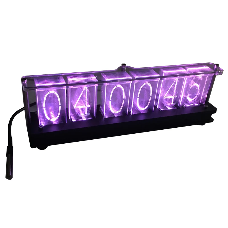 Quasi glow tube clock, LED creative glow clock, DIY parts, full color led imitation glow tube clock. 3 digital change modes
Quasi glow tube clock, LED creative glow clock, DIY parts, full color led imitation glow tube clock. 3 digital change modes