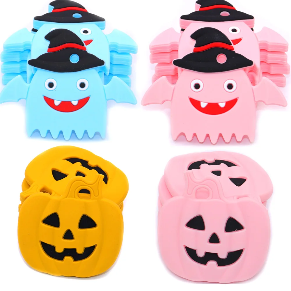 Halloween Silicone Teether Pumpkin Witches Food Grade Silicone Beads Pendant DIY Handmaking Nuring For Teething Baby 1pcs
Halloween Silicone Teether Pumpkin Witches Food Grade Silicone Beads Pendant DIY Handmaking Nuring For Teething Baby 1pcs