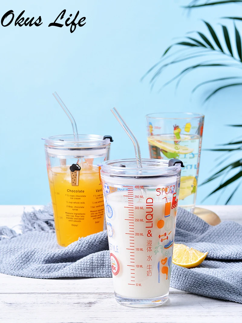 500ML Flamingo Animal Carton Glass Water Bottles Family Digital Glass Measuring Cup Milk Coffee Glass Cup With lid Tea Straw Mug
500ML Flamingo Animal Carton Glass Water Bottles Family Digital Glass Measuring Cup Milk Coffee Glass Cup With lid Tea Straw Mug