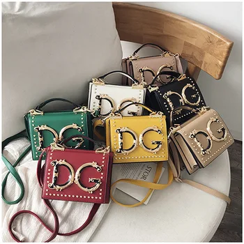 High-quality soft pu multi-color double bread bag female 2020 new Korean version of the tide wild rivet diagonal bag high-end se 
High-quality soft pu multi-color double bread bag female 2020 new Korean version of the tide wild rivet diagonal bag high-end se