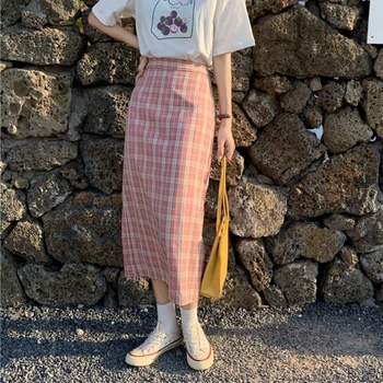 Vintage plaid Women Skirts Autumn Plus Size Pencil Long Girls Skirt Female Vintage Warm Thick Skirts Winter Femme Faldas Mujer
Vintage plaid Women Skirts Autumn Plus Size Pencil Long Girls Skirt Female Vintage Warm Thick Skirts Winter Femme Faldas Mujer