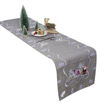 Christmas Decorations Fabric Santa Claus Embroidery Table Runner Christmas Restaurant Tablecloth BV789 
Christmas Decorations Fabric Santa Claus Embroidery Table Runner Christmas Restaurant Tablecloth BV789