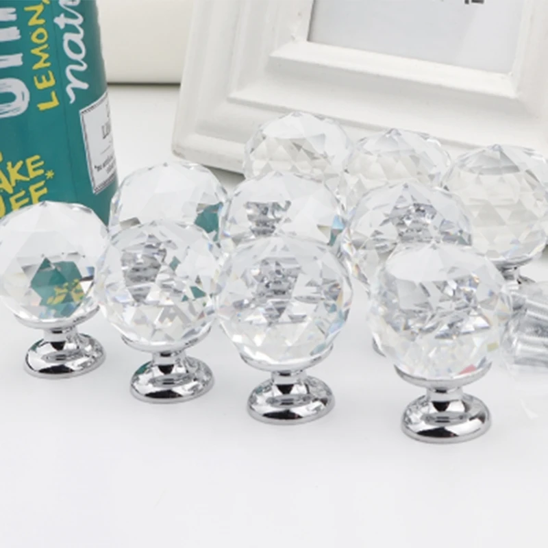 30Mm 10Pcs Crystal Ball+Zinc Alloy Furniture Cupboard Wardrobe Cabinet Drawer Dresser Door Pulls Knobs Handles with Screw
30Mm 10Pcs Crystal Ball+Zinc Alloy Furniture Cupboard Wardrobe Cabinet Drawer Dresser Door Pulls Knobs Handles with Screw