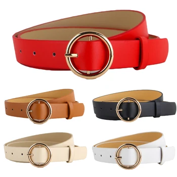 Ladies Girls Waist Belt Gold Round Buckle Faux Leather Jeans Women Waistband LLBLT0107
Ladies Girls Waist Belt Gold Round Buckle Faux Leather Jeans Women Waistband LLBLT0107