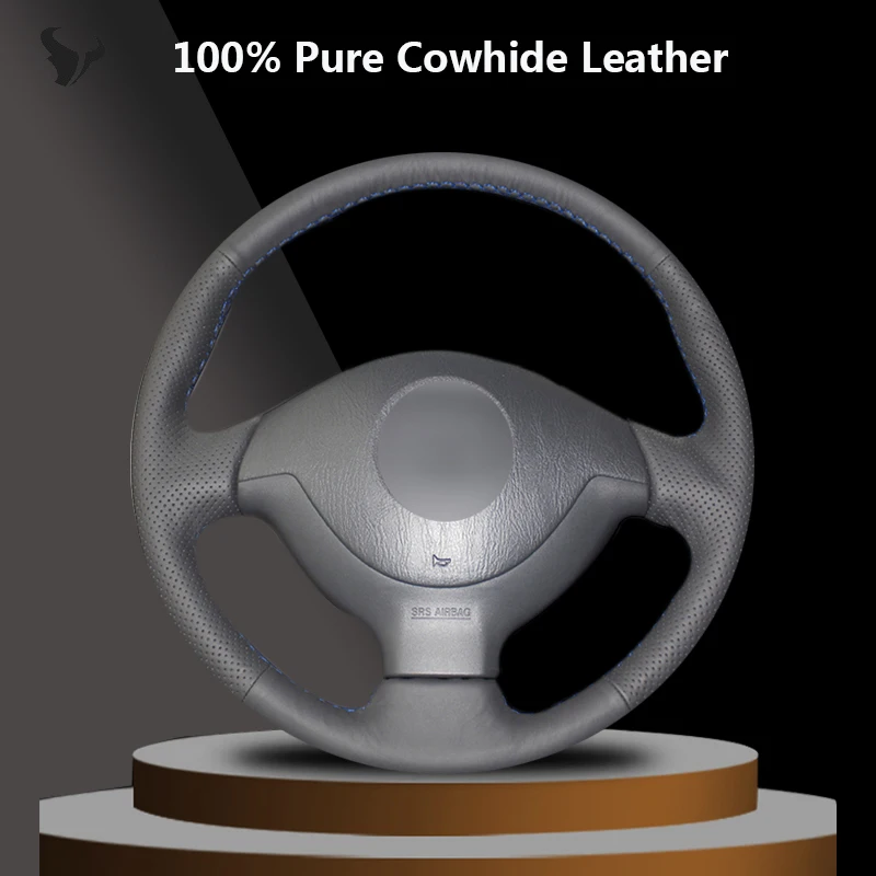 Сшитый вручную черный нескользящий чехол рулевого колеса автомобиля из натуральной кожи для Suzuki Jimny 2005 2006 2007-2013 2014 2008 20 09 10 
Сшитый вручную черный нескользящий чехол рулевого колеса автомобиля из натуральной кожи для Suzuki Jimny 2005 2006 2007-2013 2014 2008 20 09 10