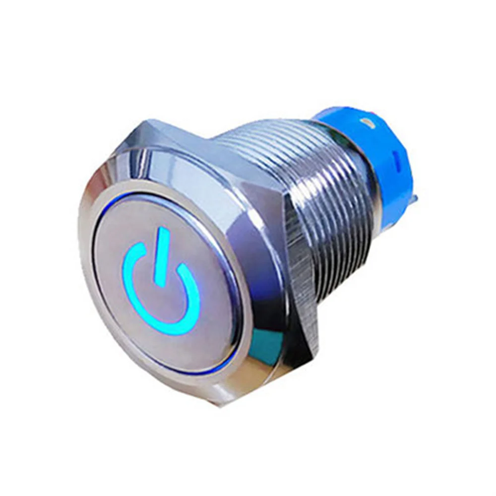 19mm Power Mark Press Metal Push Button Switch Waterproof Latching Self-lock Fixation LED Light Illumination 3V 5V 12V 24V 220V 
19mm Power Mark Press Metal Push Button Switch Waterproof Latching Self-lock Fixation LED Light Illumination 3V 5V 12V 24V 220V