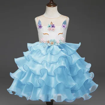 Kids Unicorn Dress for Girls Layered Embroidery Fancy Ball Gown Girls Princess Dresses Unicornio Party Wedding Costumes 2-6Y
Kids Unicorn Dress for Girls Layered Embroidery Fancy Ball Gown Girls Princess Dresses Unicornio Party Wedding Costumes 2-6Y