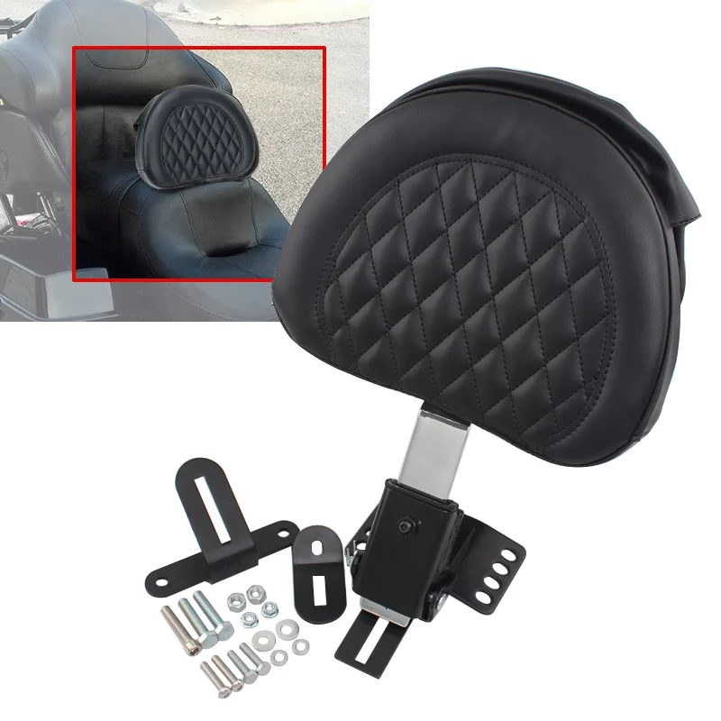Motorcycle Backrest Chrome Adjustable Plug In Driver Rider Seat Cushion Pad For Harley Touring Electra Glide FLTR FLHT FLHR
Motorcycle Backrest Chrome Adjustable Plug In Driver Rider Seat Cushion Pad For Harley Touring Electra Glide FLTR FLHT FLHR