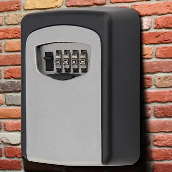 Wall Mounted Key Safe Box 4 Digit Combination Key Secure Lock Box Durable Key Storage Lock Box Outdoor Key Box High Security
Wall Mounted Key Safe Box 4 Digit Combination Key Secure Lock Box Durable Key Storage Lock Box Outdoor Key Box High Security