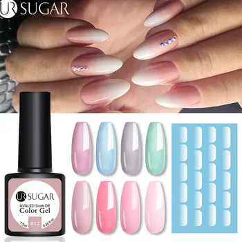 UR SUGAR Jelly Nude Gel Nail Polish with Opal Jelly Water Decal Set Gradient Effect Semi-transparent Soak Off UV Gel Varnish DIY
UR SUGAR Jelly Nude Gel Nail Polish with Opal Jelly Water Decal Set Gradient Effect Semi-transparent Soak Off UV Gel Varnish DIY