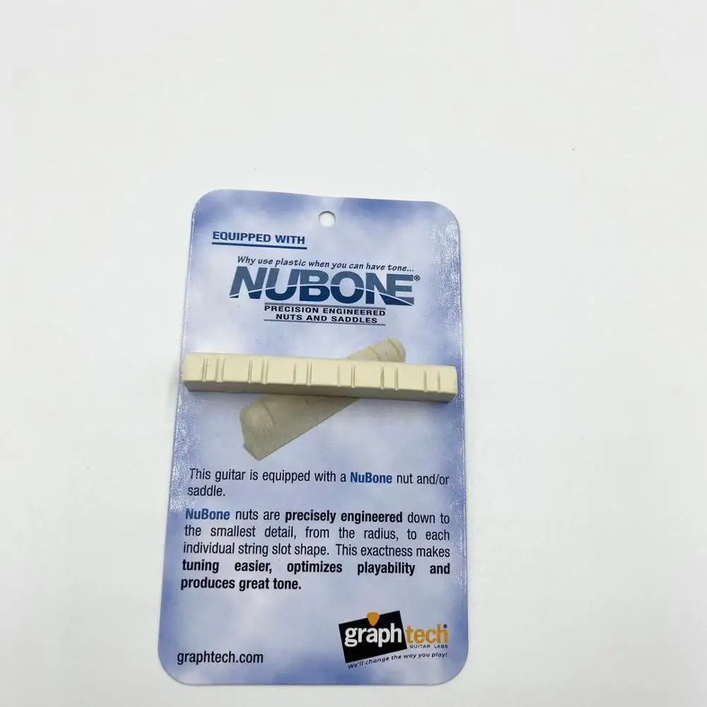 GRAPH TECH NUBONE nut Flat Bottom For 12 Strings electric guitar parts,made in Canada
GRAPH TECH NUBONE nut Flat Bottom For 12 Strings electric guitar parts,made in Canada