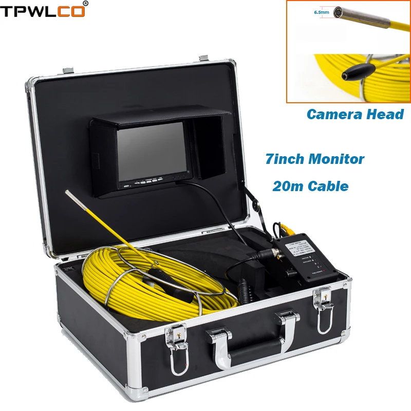 Промышленный эндоскоп с цветным ЖК-монитором 7 дюймов, 720P, кабель 20 м, Водонепроницаемая видеокамера 6,5 мм с 6 светодиодами
Промышленный эндоскоп с цветным ЖК-монитором 7 дюймов, 720P, кабель 20 м, Водонепроницаемая видеокамера 6,5 мм с 6 светодиодами
