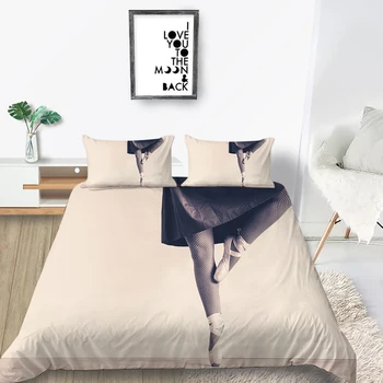 Ballet Bedding Set For Girl Elegant Artistic Vintage Duvet Cover 3D Queen King Twin Full Single Double Unique Design Bed Set 
Ballet Bedding Set For Girl Elegant Artistic Vintage Duvet Cover 3D Queen King Twin Full Single Double Unique Design Bed Set