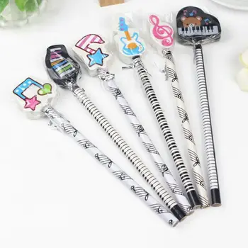6pcs Musical Note Pencil 2B Standard Round Pencils Piano Notes Eraser Writing Drawing Tool Stationery School Student Gift
6pcs Musical Note Pencil 2B Standard Round Pencils Piano Notes Eraser Writing Drawing Tool Stationery School Student Gift