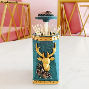 Deer Head Craft Toothpick Holder Tabel Tissue Box Remote Control Storage Box Toothpick Dispenser Container Toothpick Dispenser
Deer Head Craft Toothpick Holder Tabel Tissue Box Remote Control Storage Box Toothpick Dispenser Container Toothpick Dispenser