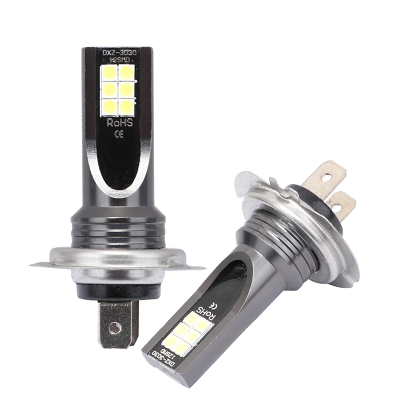 2Pcs H7 LED Car Fog Light Bulb 12SMD 3030 1500LM Super Bright Auto Driving Lights 12V 24V 6000K White Automobile Led H7 Lamps
2Pcs H7 LED Car Fog Light Bulb 12SMD 3030 1500LM Super Bright Auto Driving Lights 12V 24V 6000K White Automobile Led H7 Lamps