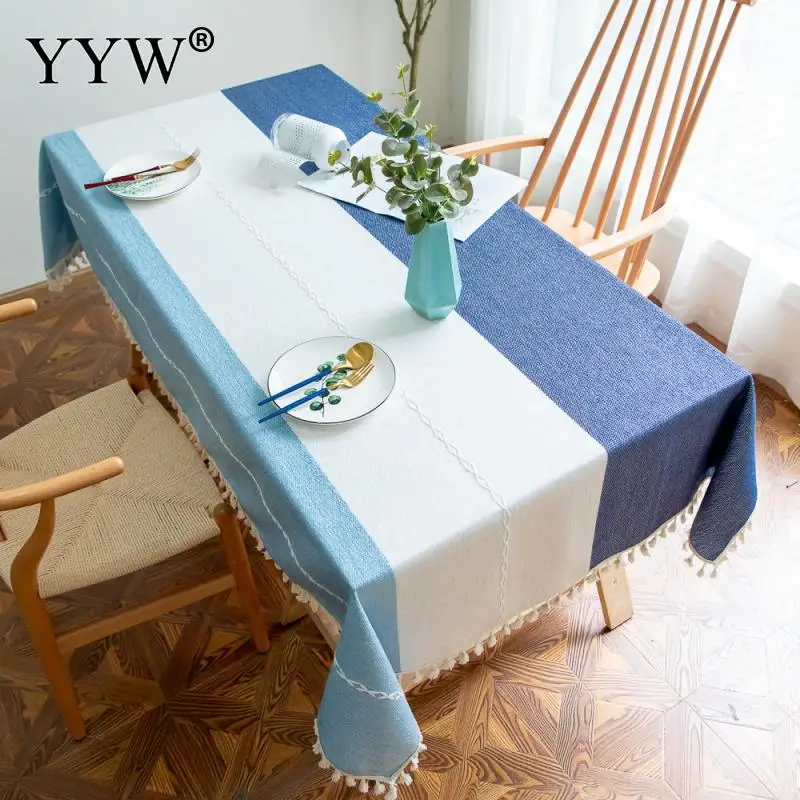 Tassel Decorative Tablecloth Oilproof Rectangular Dining Table Cover Tea Table Cloth Rectangular Tablecloths In Cotton Fabric 
Tassel Decorative Tablecloth Oilproof Rectangular Dining Table Cover Tea Table Cloth Rectangular Tablecloths In Cotton Fabric