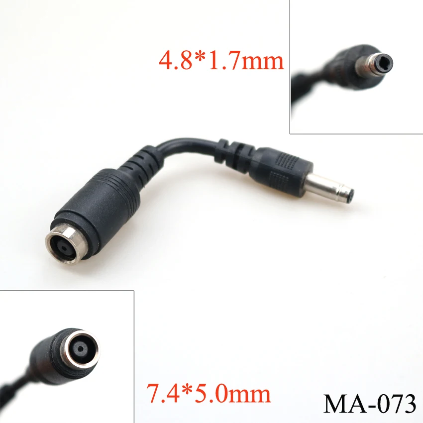 Straight DC 7.4x5.0mm Female to 4.8x1.7mm Male Power Plug Adapter Connector Cord Extension Cable For DELL HP ect
Straight DC 7.4x5.0mm Female to 4.8x1.7mm Male Power Plug Adapter Connector Cord Extension Cable For DELL HP ect