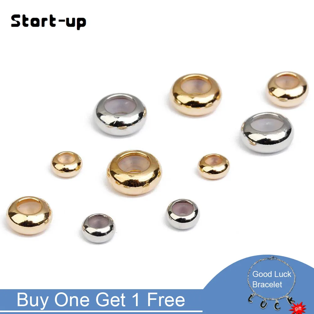 10pcs Round "Smart" Beads with Silicone Insert For Chain Jewelry Making Positioning Ball End Beads Findings Gold Plated
10pcs Round "Smart" Beads with Silicone Insert For Chain Jewelry Making Positioning Ball End Beads Findings Gold Plated