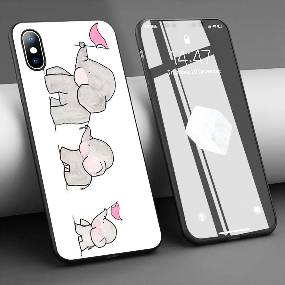 Coque HOP Elephants on Parade Soft Silicone Phone Case for iPhone 11 Pro Max X 5S 6 6S XR XS 7 8 Plus Cover | Мобильные телефоны и
