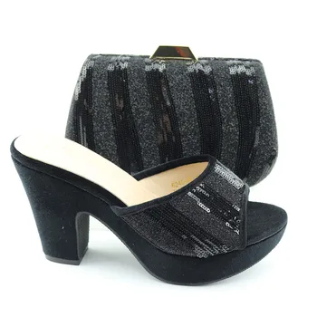 Concise New Arrivals 2020 Italian Style Italian Women Shoes and Bag to Match in BLACK Color Comfortable Heels For Party
Concise New Arrivals 2020 Italian Style Italian Women Shoes and Bag to Match in BLACK Color Comfortable Heels For Party